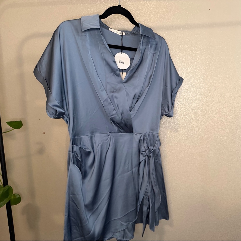 Mustard Seed Elegant Blue Women's short romper